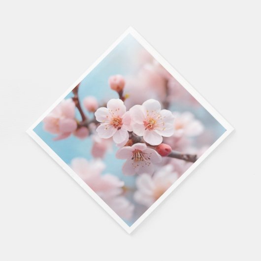 Pink Blossom Magic Paper Napkin Serviette (Ecke)