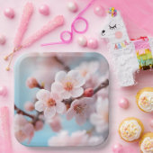 Pink Blossom Magic  Paper Plate Pappteller (Party)