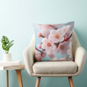 Pink Blossom Magic Throw Kissen