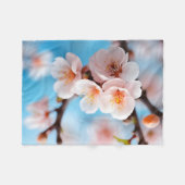 Pink Blossom Magie Fleecedecke (Vorderseite (Horizontal))