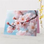 Pink Blossom Magie Karte (Gelbe Blume)