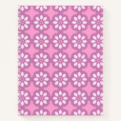 Pink Blossom Retro Notizblock (Vorderseite)