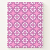 Pink Blossom Retro Notizblock (Rückseite)