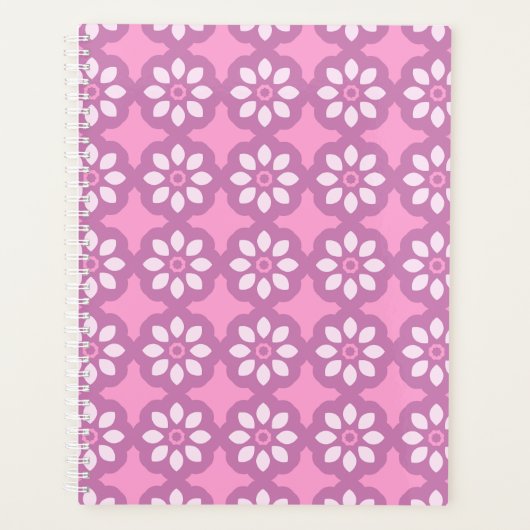 Pink Blossom Retro  Planer (Vorderseite)