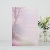 Pink Blossom Schreiben von Papier & Journal Epheme (Stehend Vorderseite)