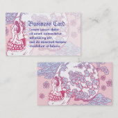 Pink Blossom Skull Visitenkarte (Vorne/Hinten)