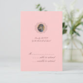 Pink Blossom UAWG RSVP Karte (Stehend Vorderseite)