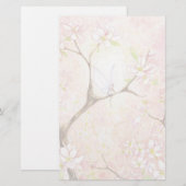 "Pink Blossom View" Stationery Briefpapier (Vorne/Hinten)