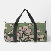 Pink Blossom Wasserfall Duffle Bag (Vorderseite)