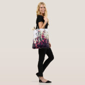 Pink Blossom Wild Meadow Foto Tasche (Am Model)