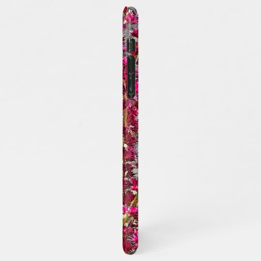 PINK-BLOSSOME AUF STEM iPhone HÜLLE (Linke Seite)