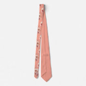 Pink blossoms neck tie krawatte (Rückseite)