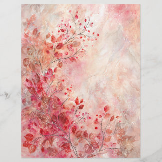 Pink Blossoms Writing/Scrapbooking Paper Briefbogen