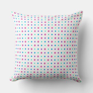 pink blue and purple dots kissen