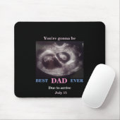 Pink & Blue auf schwarz Ultrasound Twins Mousepad (Mit Mouse)