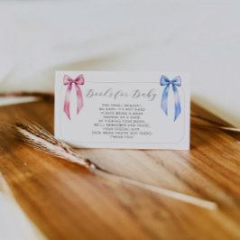 Pink Blue Baby Duschbücher für Baby Begleitkarte