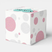 Pink Blue Baby Reveal Sprinkle Dusche Tiara Party Geschenkschachtel (Rückseite)