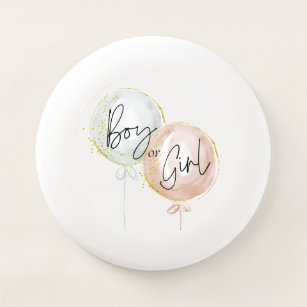 Pink & Blue Balloon Gender Reveal Wham-O Frisbee