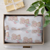 Pink & Blue Balloons & Teddy Bear Baby Girl Seidenpapier (Geschenk)