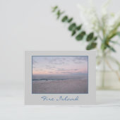 "Pink & Blue Beach at Dawn" Postcard Postkarte (Stehend Vorderseite)