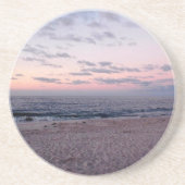 "Pink & Blue Beach at Dawn" Untersetzer (Vorne)