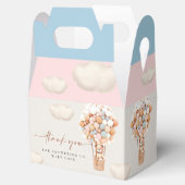 Pink & Blue Bear Balloons Gefallen Box Geschenkschachtel (Geöffnet)