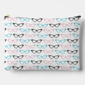 PINK BLUE BLACK CATS EYEGLASSEN ZUBEHÖRTASCHE (Vorderseite)