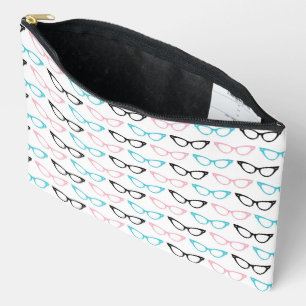 PINK BLUE BLACK CATS EYEGLASSEN ZUBEHÖRTASCHE