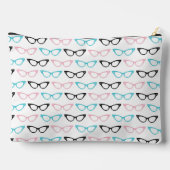 PINK BLUE BLACK CATS EYEGLASSEN ZUBEHÖRTASCHE (Rückseite)