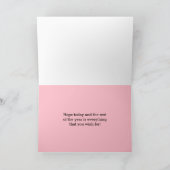 Pink Blue Bokeh Quarantäne Geburtstag Karte (Innenseite)