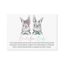 Pink Blue Bunnies Gender Reveal Bücher für Baby