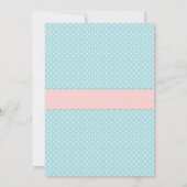 Pink & Blue Butterfly Baby Girl Dusche Einladung (Rückseite)