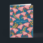 Pink & Blue Butterfly Happy Birthday Card Karte<br><div class="desc">Pink und Blue Butterfly Happy Birthday Card Bitte kontaktieren Sie mich für die Anpassung und besondere Wünsche. c) Zoe Chapman Design</div>
