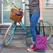 Pink Blue Camouflage Camouflage Muster Tote Tasche