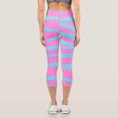 Pink Blue Capri Leggings (Rückseite)