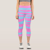 Pink Blue Capri Leggings (Vorderseite)