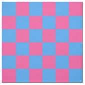 Pink Blue Checkered Karo Pattern Stoff (Muster)