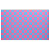 Pink Blue Checkered Karo Pattern Stoff (Fat Quarter (45,7 x 55,9 cm))