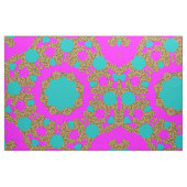 Pink Blue Circle Leopard Tierdruckmuster Stoff (Fat Quarter (45,7 x 55,9 cm))