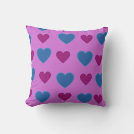 Pink Blue Cosy Modern Romantic Chic Stilvolles Her Kissen