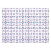 Pink Blue Daisies Tischdecke (Vorderseite (Horizontal))