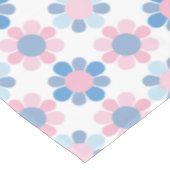 Pink Blue Daisies Tischdecke (Schrägansicht)