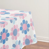 Pink Blue Daisies Tischdecke (Beispiel)
