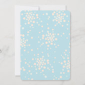 Pink & Blue Dots Bubbles Baby Shower Invitation Einladung (Rückseite)