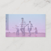 Pink & Blue Faded Gradient Effect Visitenkarte (Vorderseite)