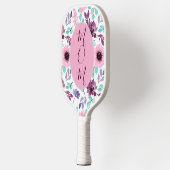 Pink Blue Floral Pickleball Paddle for Mom Gift (Links)