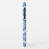 PINK BLUE FRAKTAL CIRCLES MONOGRAMM Case-Mate iPhone HÜLLE (Hinten/Links)