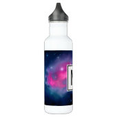 Pink & Blue Galaxy & Stars Abstrakt Edelstahlflasche (Links)