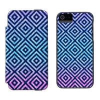 Pink & Blue Glitzer mit modernem geometrischem Mus