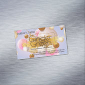 Pink Blue Gold Balloons Magnetische Visitenkarte (Beispiel)